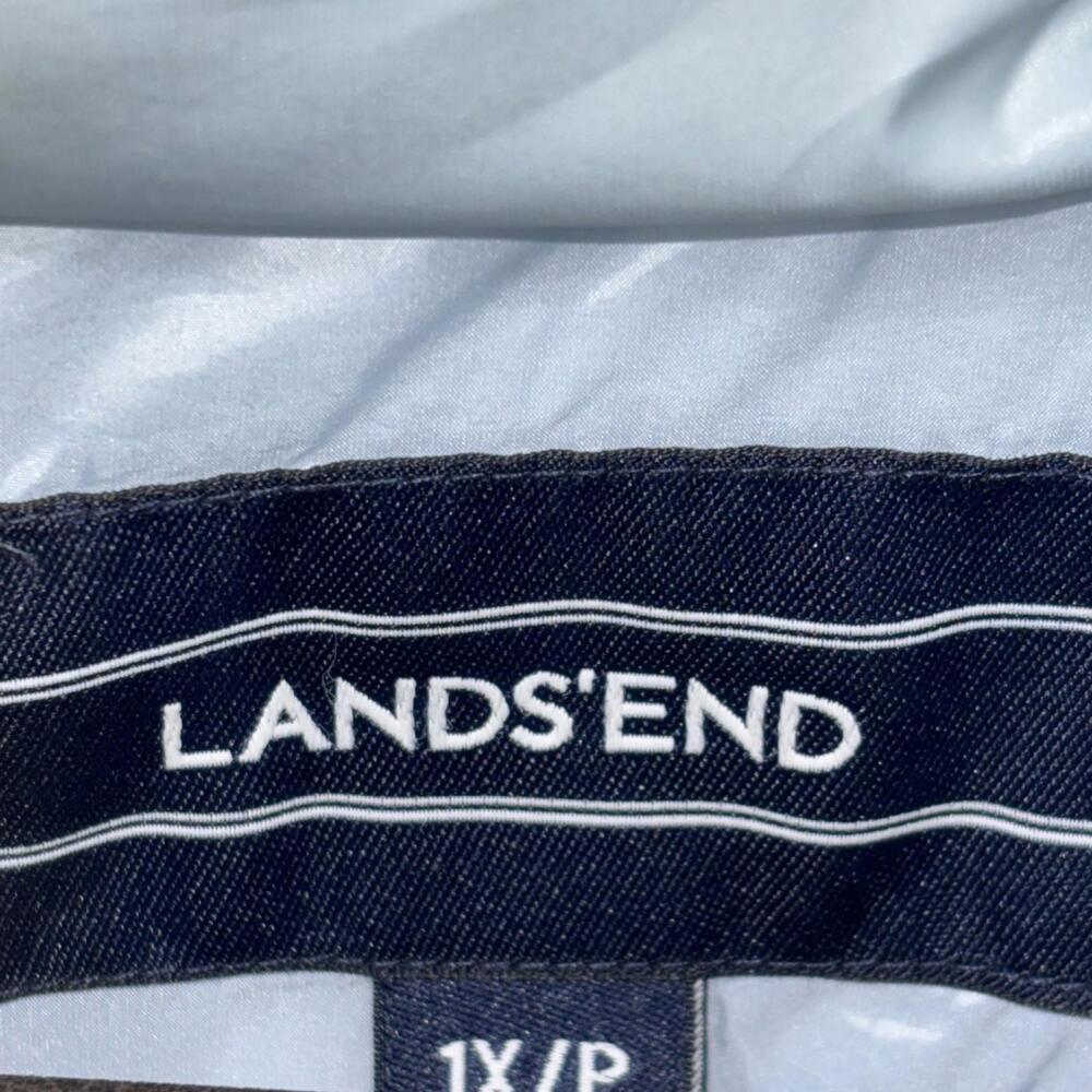 Lands' End Women's Silver Puffer Vest - Picture 5 of 10